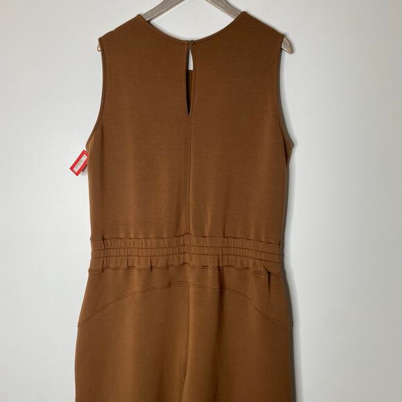SPANX Cocoa Airessentials Sleeveless Jumpsuit NEW Size 1X Petite - Picture 8 of 9